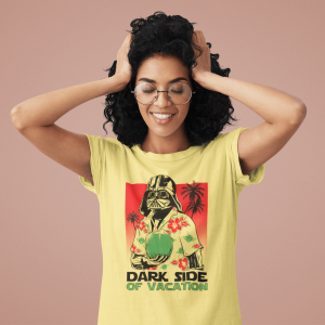 T-shirt Dark Vador en vacance