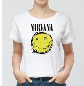 T-shirt nirvana smiley