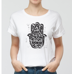 T-shirt femme KHAMSSA CALIGRAPHIE