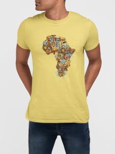 T-shirt unisex jaune mama africa