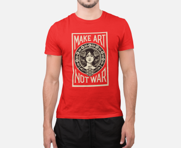 T-Shirt Hommes - MAKE ART NOT WAR