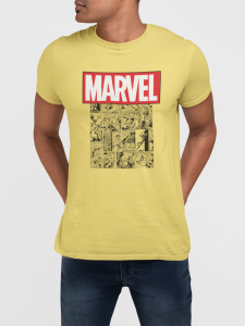T-shirt jaune MARVEL