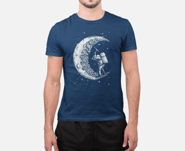 T-Shirt  Astronaute bleu nuit