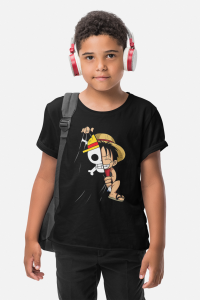tshirt enfant one piece luffy drapeau