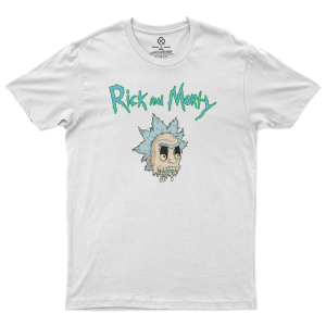 T-shirt unisex Blanc Rick and Morty