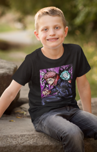 Tshirt Enfant - JUJUTSU KAISEN  black lightning