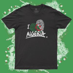 T-shirt unisex  I LOVE ALGERIA