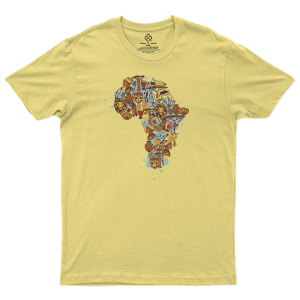 T-shirt unisex jaune mama africa