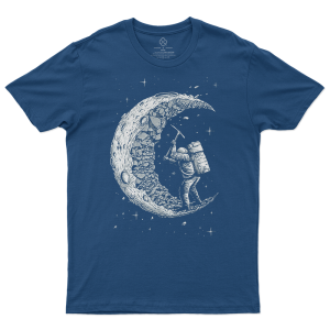 T-Shirt  Astronaute bleu nuit