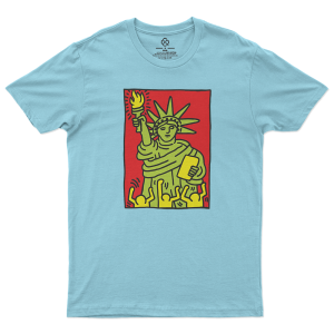 T-shirt Homme - keith harving - statue de la liberté