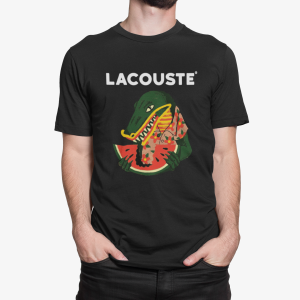 T-shirt unisex noir  LACOUSTE
