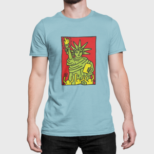 T-shirt Homme - keith harving - statue de la liberté