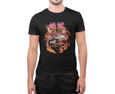 T-shirt Homme - demon slayer - rengoku kyojuro