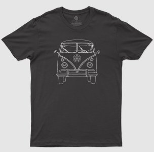 T-shirt Unisexe en Coton - Logo Volkswagen T2 Van