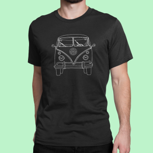 T-shirt Unisexe en Coton - Logo Volkswagen T2 Van