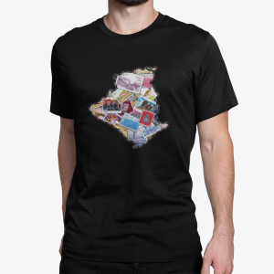 T-shirt unisex noir Algeria timber